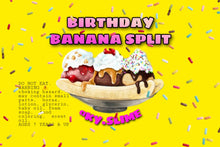 Load image into Gallery viewer, BIRTHDAY BANANA SPLIT (DIY SLIME KIT)🍨🎂
