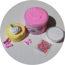 Load image into Gallery viewer, BUTTERFLY BUTTERCREAM CAKE (April Birthday Slime of the Month)