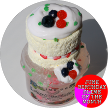Load image into Gallery viewer, ANGEL FOOD CAKE (June Birthday Slime of the Month)
