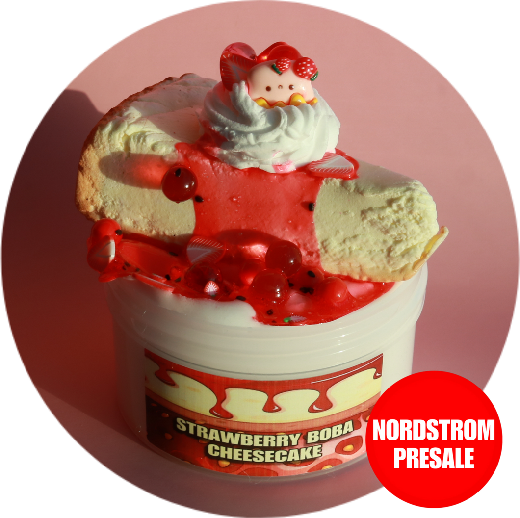 STRAWBERRY BOBA CHEESECAKE