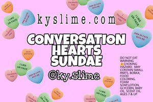 CONVERSATION HEARTS SUNDAE (DIY CLAY KIT)