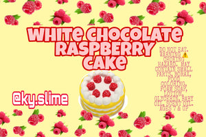 WHITE CHOCOLATE RASPBERRY CAKE (DIY SLIME KIT)