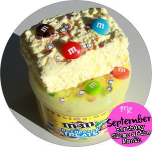 BIRTHDAY KRISPIE TREATS (Sept. Birthday Slime of the Month)