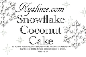 SNOWFLAKE COCONUT CAKE