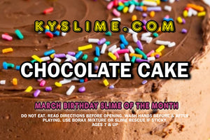 CHOCOLATE CAKE (March Birthday Slime of the Month)