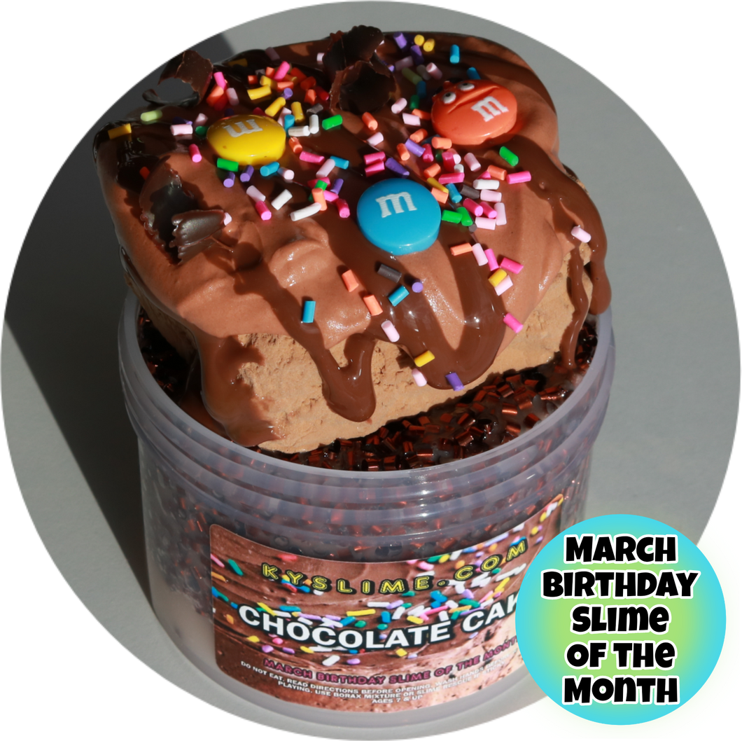 CHOCOLATE CAKE (March Birthday Slime of the Month)