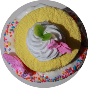 BUTTERFLY BUTTERCREAM CAKE (April Birthday Slime of the Month)